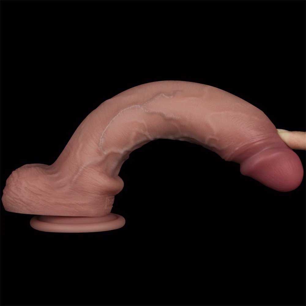 10'' Sliding Skin Pro II Dual Layer Silicone Dong - Image 10