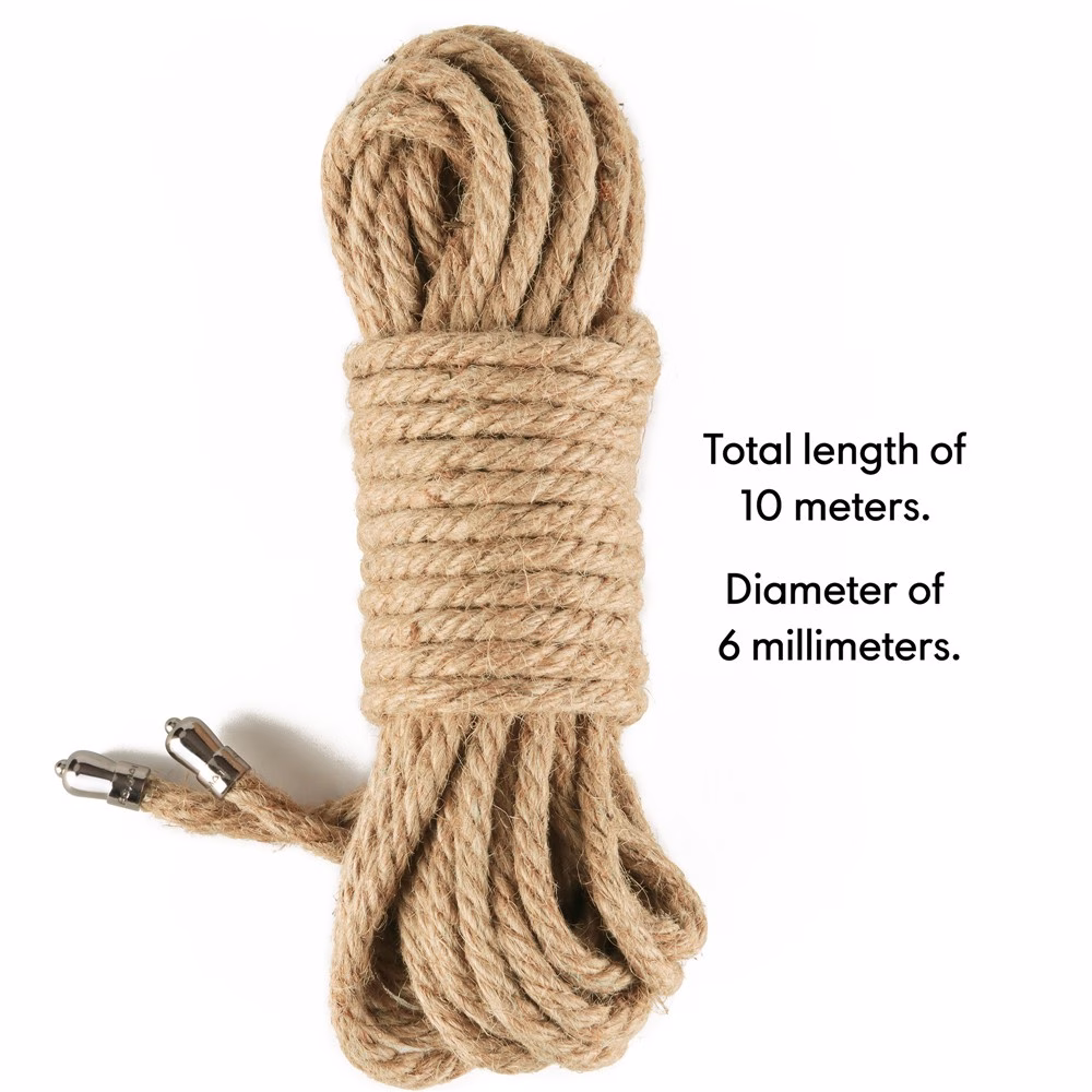 Rebellion Reign Rustic Hemp Bondage Rope - Image 4