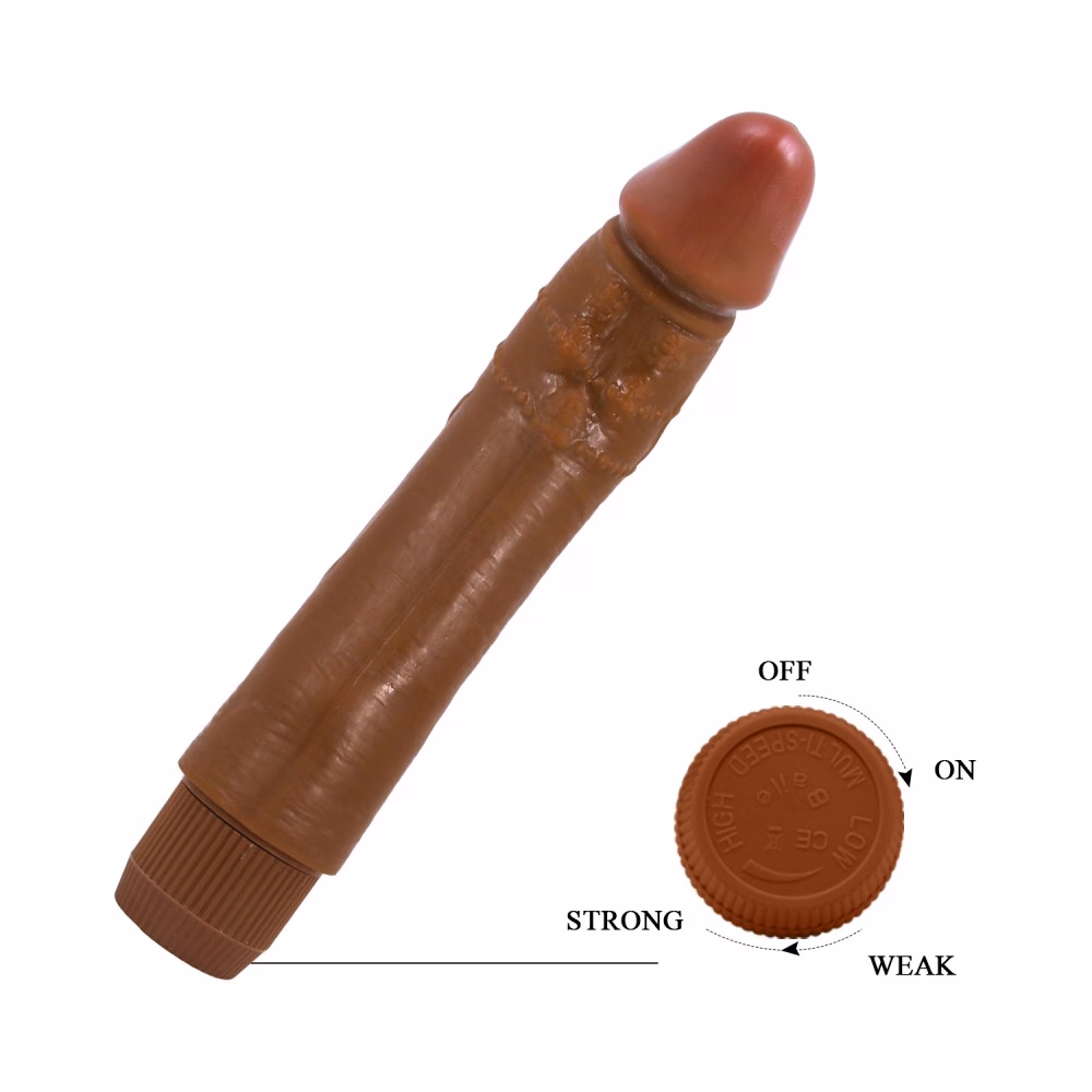 Barbara Dybbuk Realistic Multi-Speed Vibrator 9,5 " Brown - Image 10