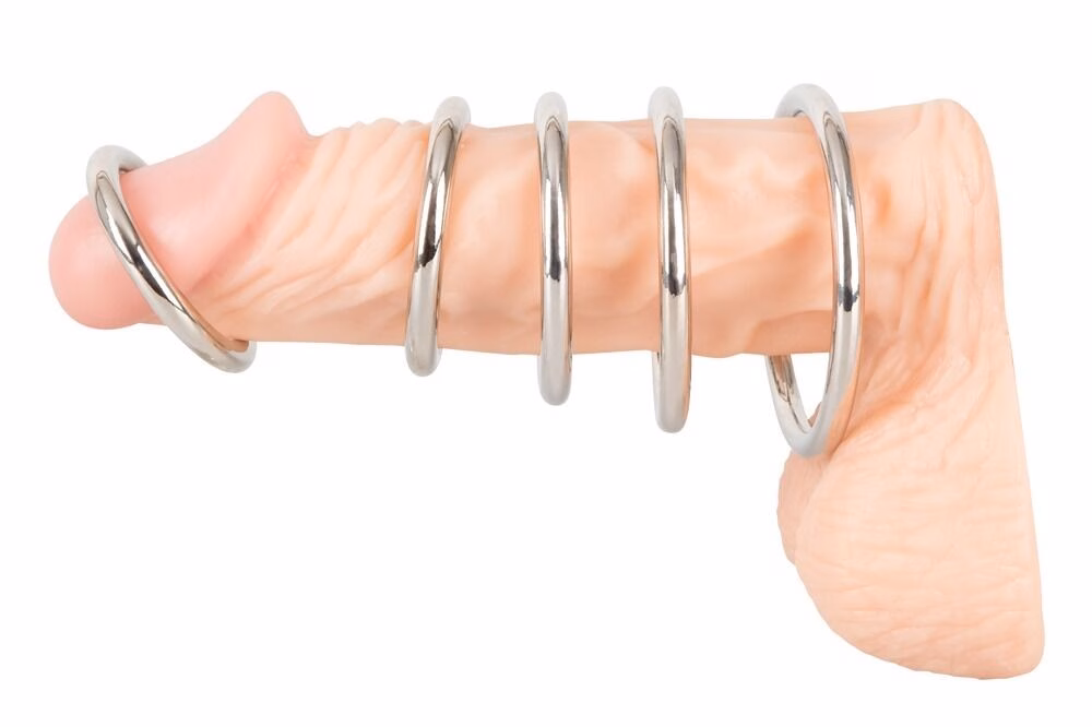 Bad Kitty Set of 5 Metal Rings - Image 5