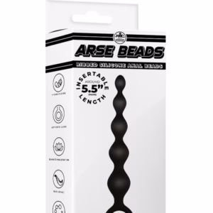 Arse Beads 5.5" Ribbed Silicone Anal Beads