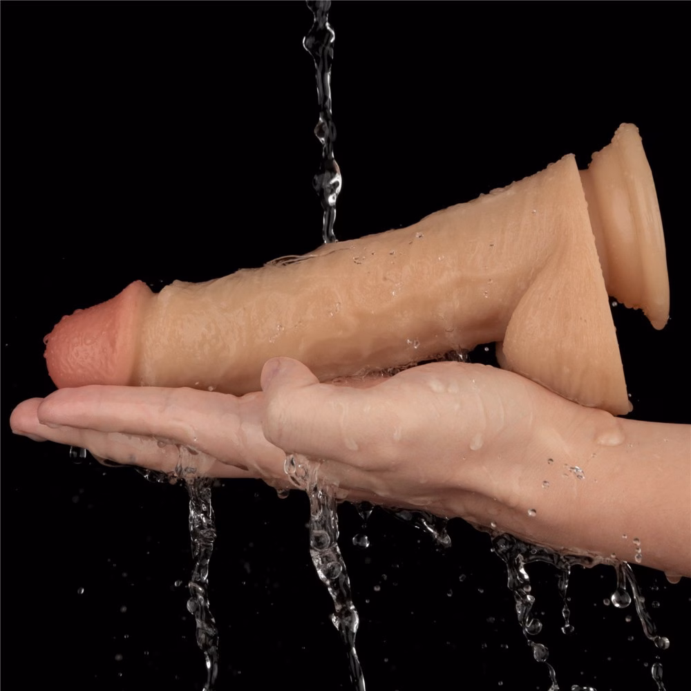 8'' Vibrating Power Basics Cock - Image 9