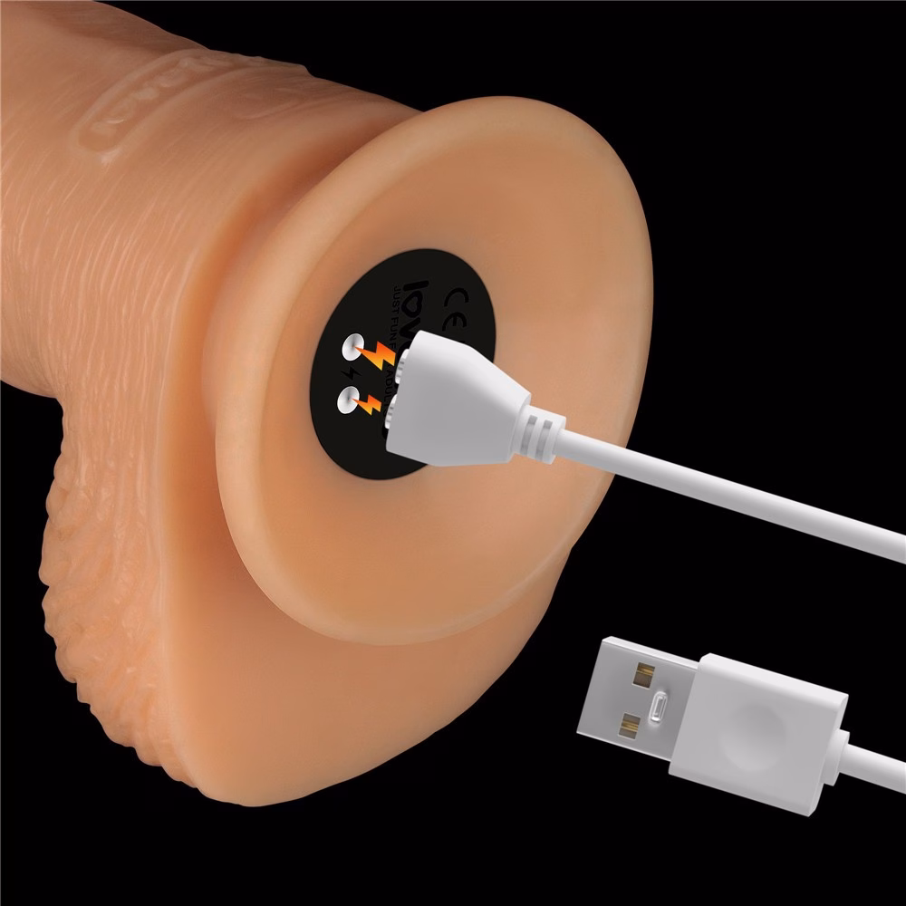 9.5'' Vibrating Power Basics Cock - Image 7