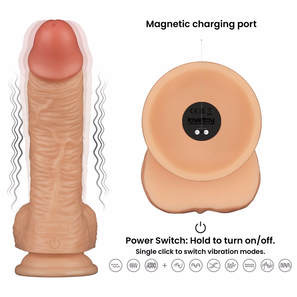 Vibrating Enhanced Strap on Set 8.5'' L/XL/2XL - Image 15