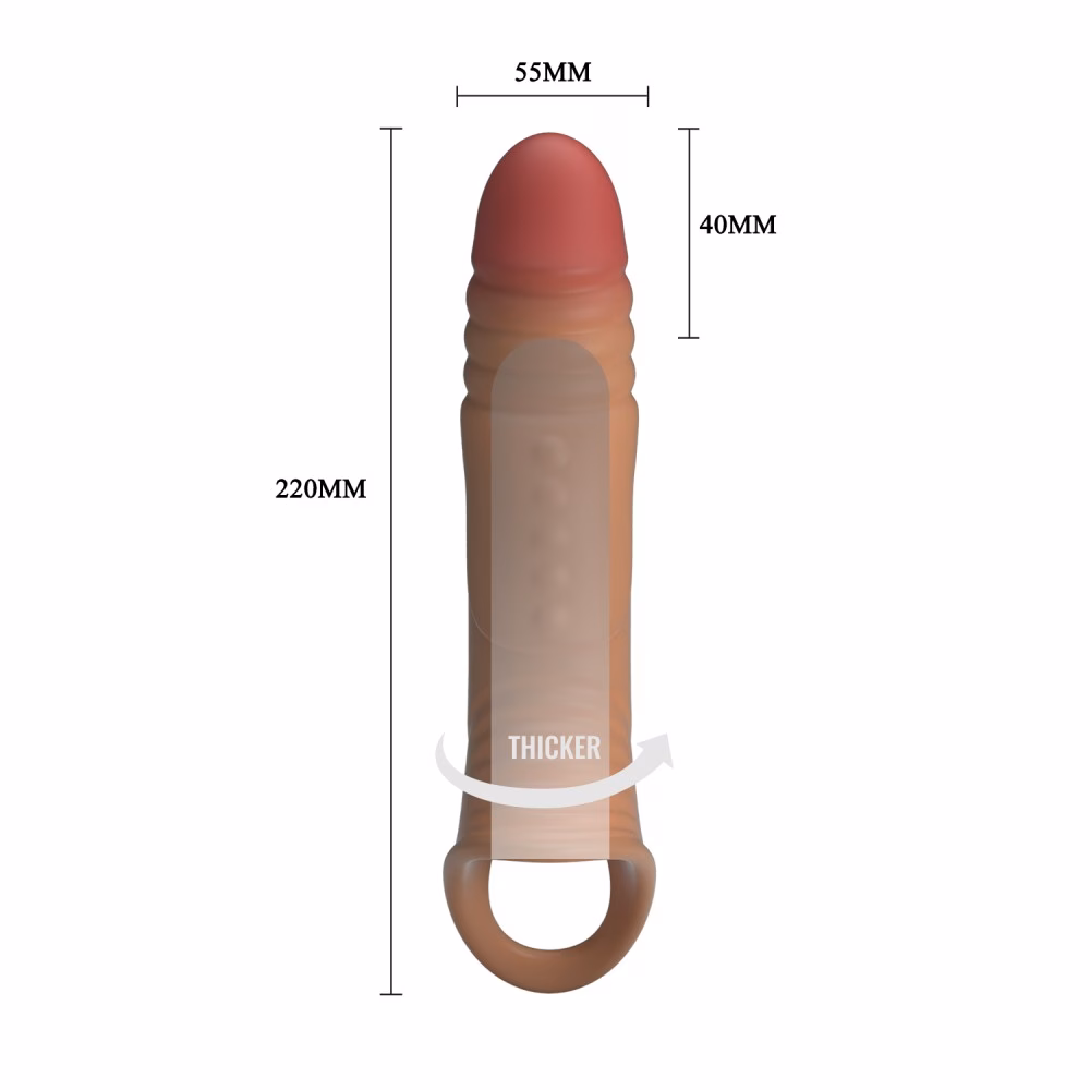 Pretty Love Vibrating Penis Sleeve - 8. kép