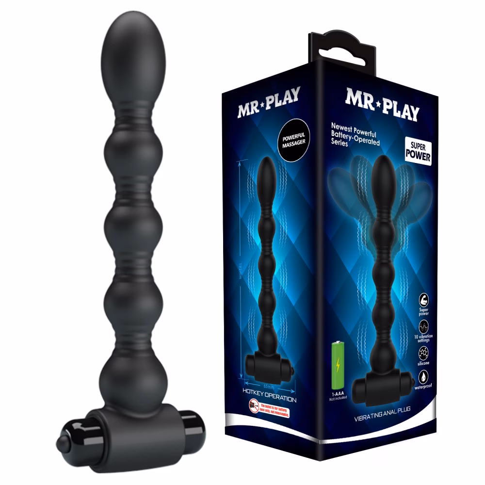Mr. Play Vibrating Anal Plug V - Image 2