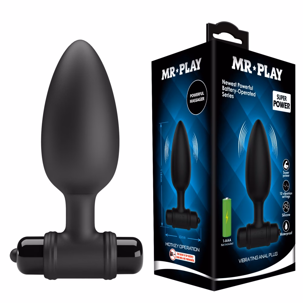 Mr. Play Vibrating Anal Plug VI - Image 2