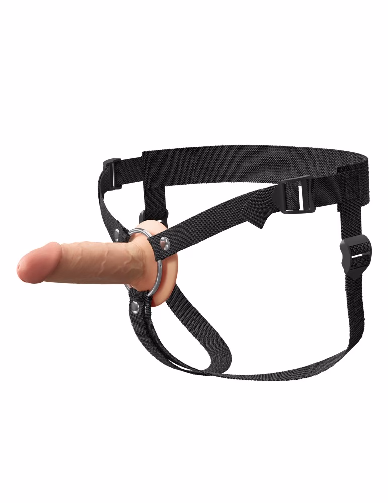 5" Silicone Hollow Strap-On Dual Density - Image 5