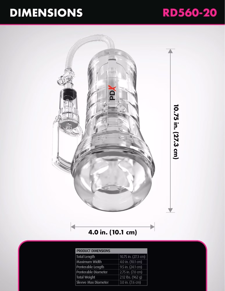ViewTube Vac XXL Pump See-Thru EZ-Grip Pump Stroker - Image 6
