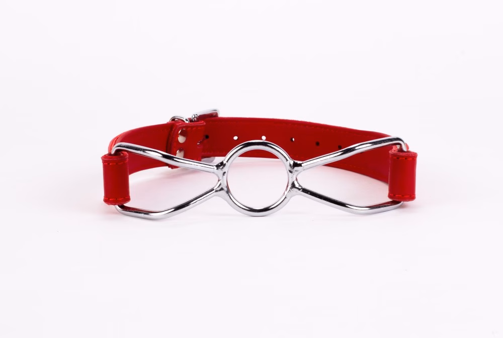 Calf Softy Leather Top and Lamb Leather Padding with Stainless Steel Mouth Piece Red - Image 2