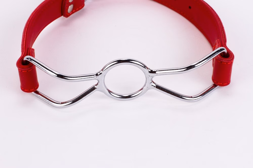 Calf Softy Leather Top and Lamb Leather Padding with Stainless Steel Mouth Piece Red - Image 3