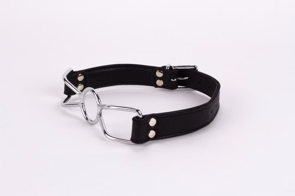 Calf Softy Leather Top and Lamb Leather Padding with Stainless Steel Mouth Piece Black - Image 3