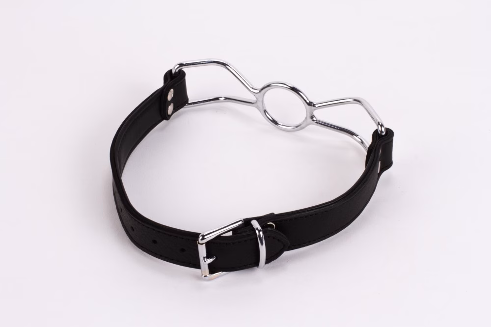 Calf Softy Leather Top and Lamb Leather Padding with Stainless Steel Mouth Piece Black - Image 4