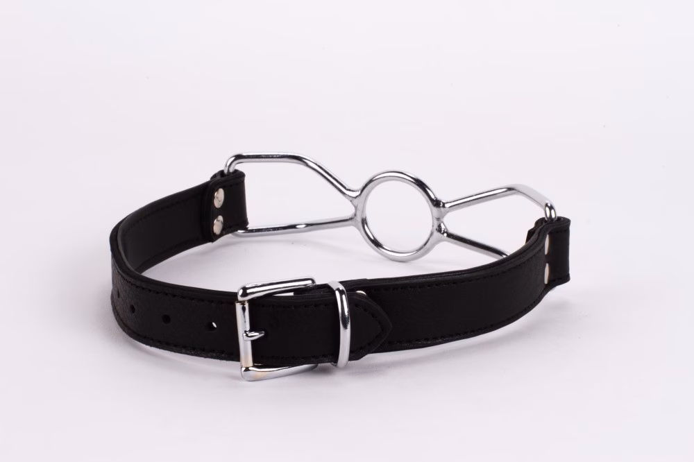Calf Softy Leather Top and Lamb Leather Padding with Stainless Steel Mouth Piece Black - Image 5