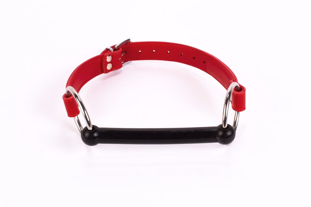 Calf Softy Leather Top and Lamb Leather padding with Silicone Mouth Piece Red - Image 2