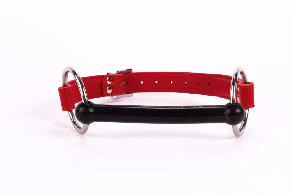 Calf Softy Leather Top and Lamb Leather padding with Silicone Mouth Piece Red - Image 3