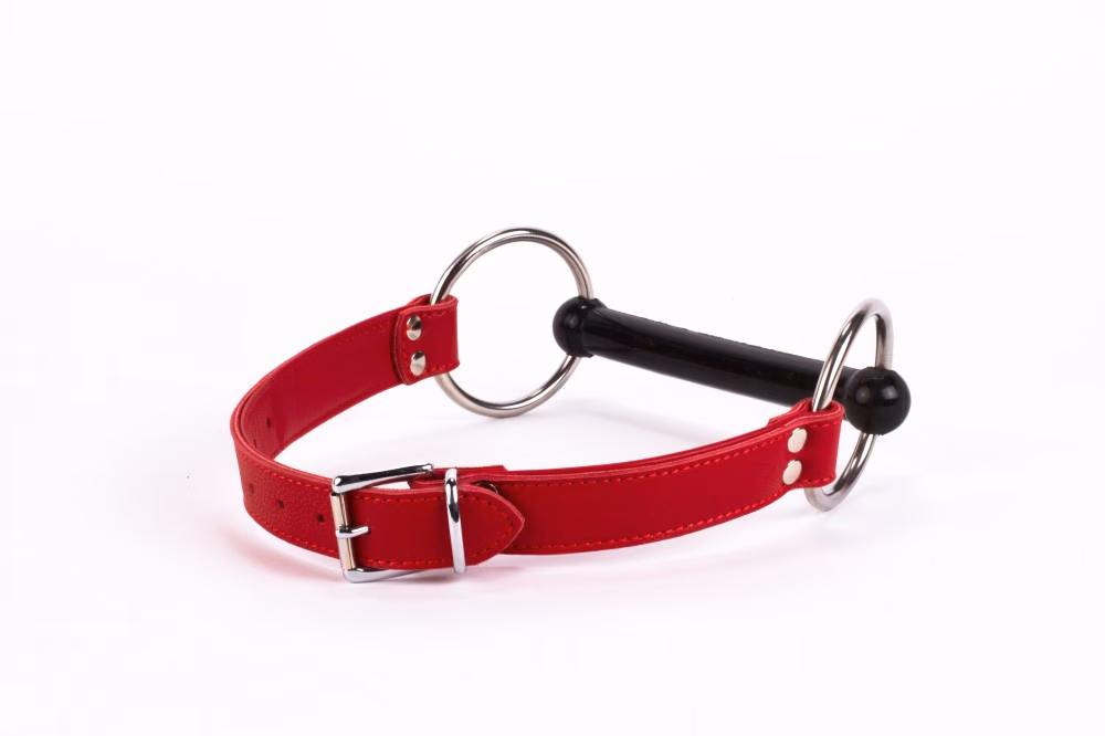 Calf Softy Leather Top and Lamb Leather padding with Silicone Mouth Piece Red - Image 7