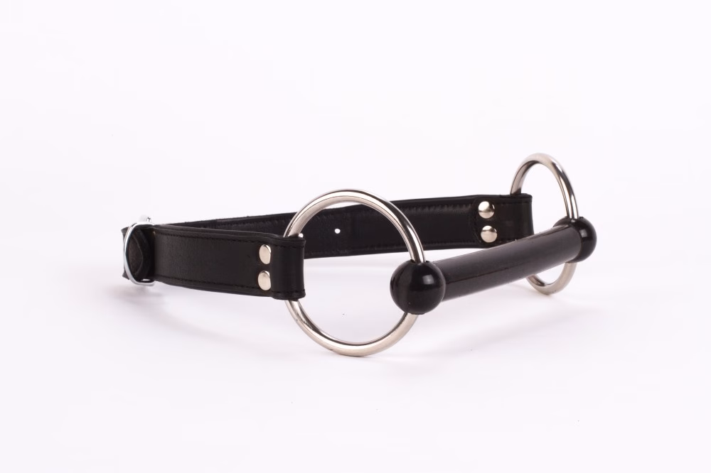 Calf Softy Leather Top and Lamb Leather padding with Silicone Mouth Piece Black