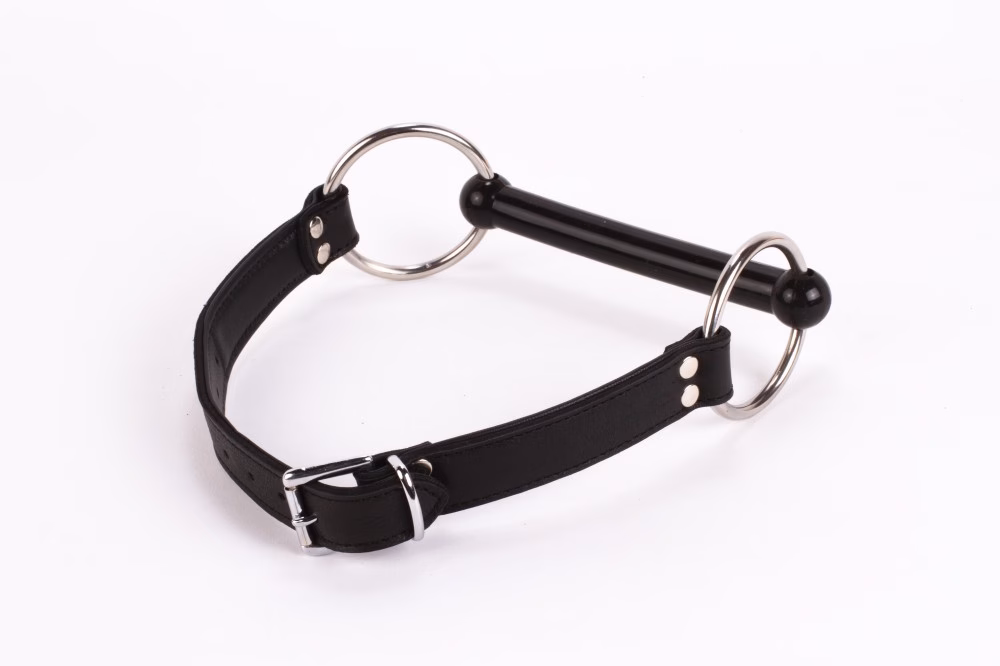 Calf Softy Leather Top and Lamb Leather padding with Silicone Mouth Piece Black - Image 2
