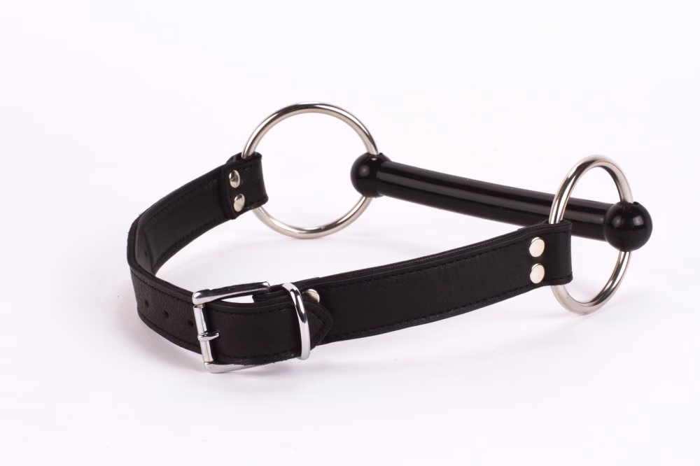 Calf Softy Leather Top and Lamb Leather padding with Silicone Mouth Piece Black - Image 6