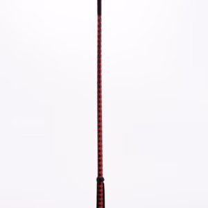 Leather Stick with Neon Strip and Nubuck Leather Top Red