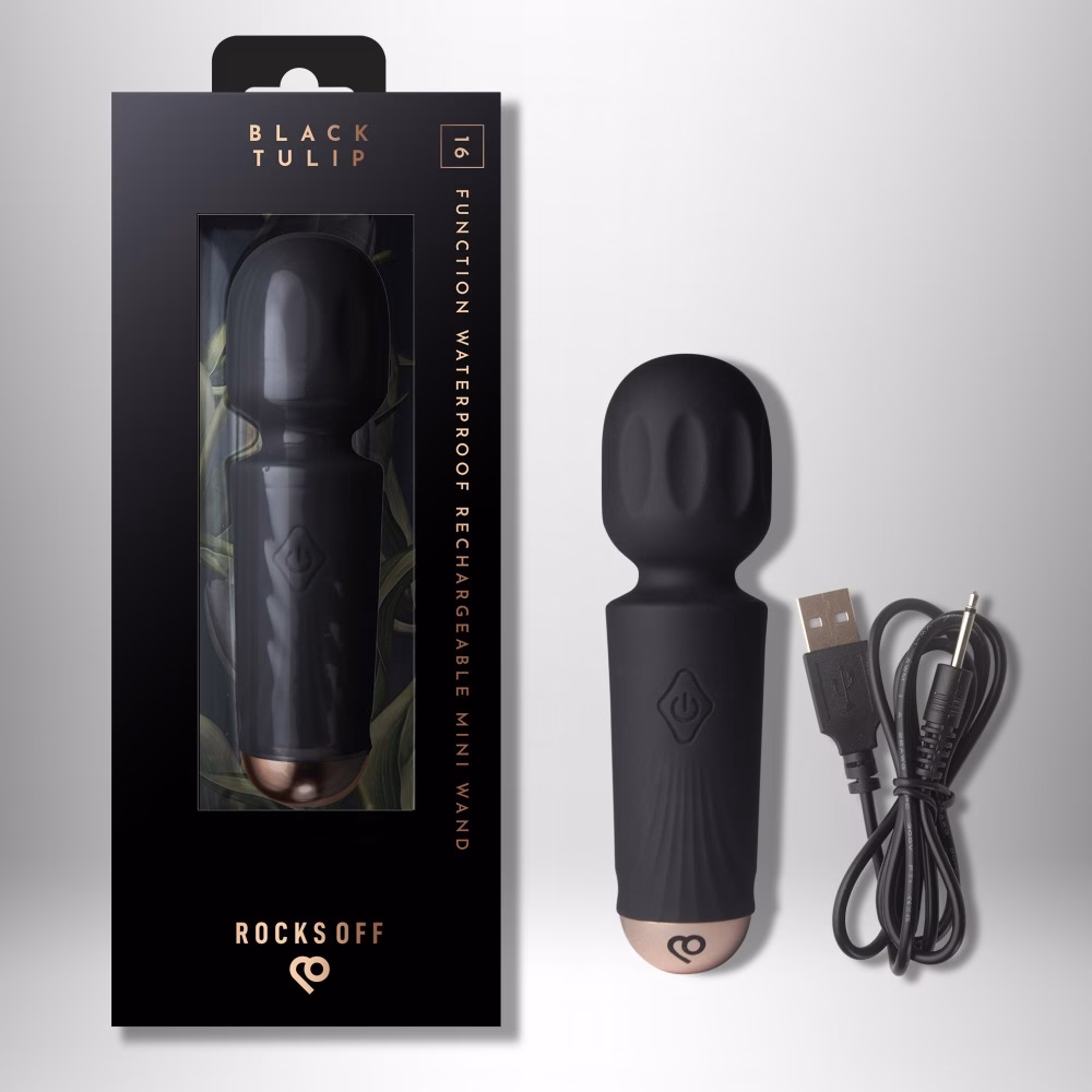 Rechargeable Mini Wand - Black Tulip - Image 3