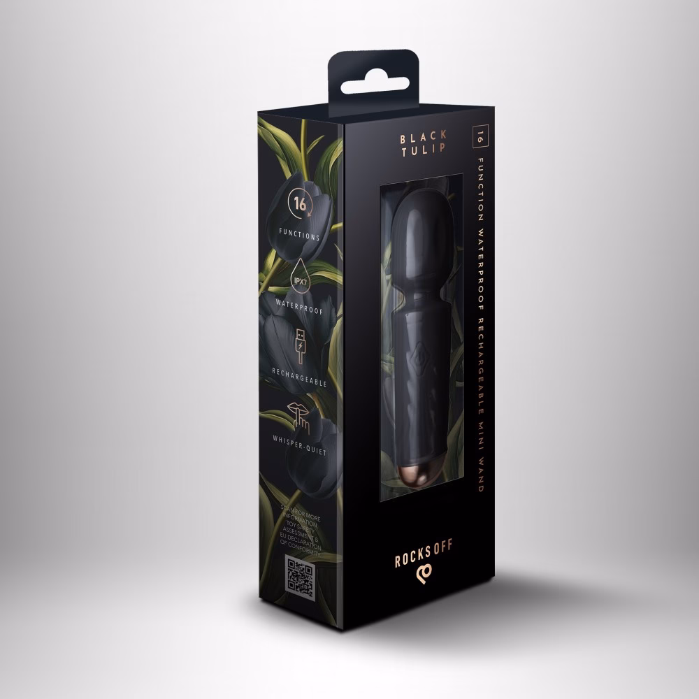 Rechargeable Mini Wand - Black Tulip - Image 4