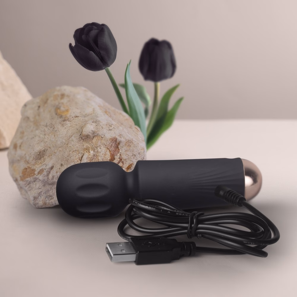 Rechargeable Mini Wand - Black Tulip - Image 7