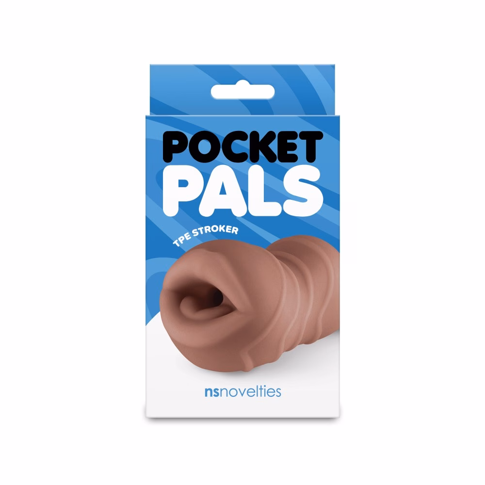 Pocket Pals - Mouth Stroker - Brown