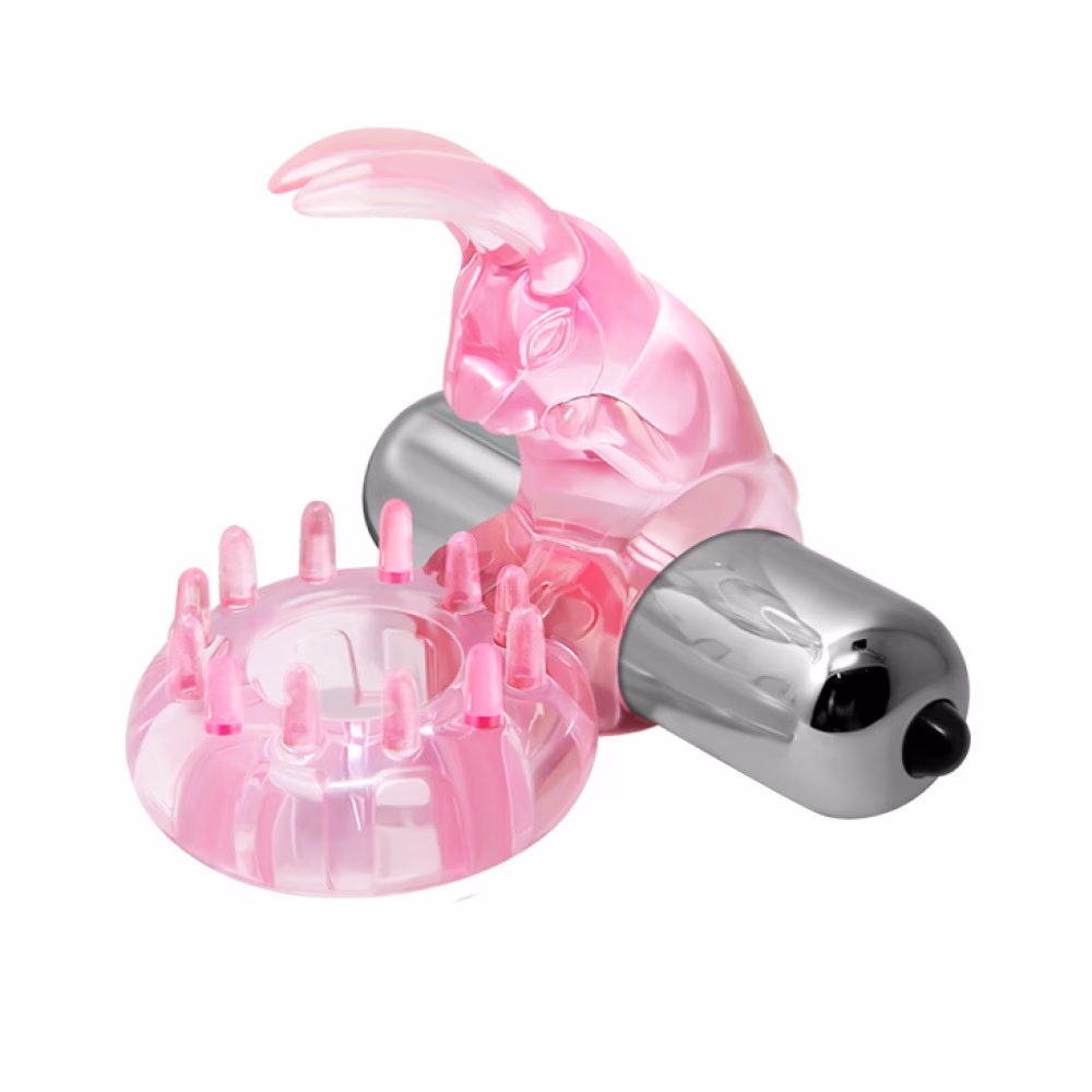 Cock Ring With Bullet Vibrator Pink 1 - 2. kép