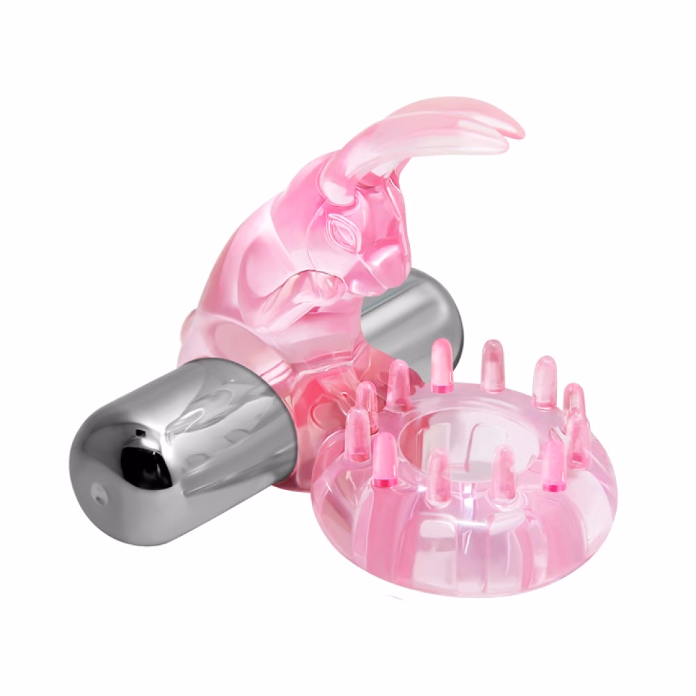 Cock Ring With Bullet Vibrator Pink 1 - 3. kép