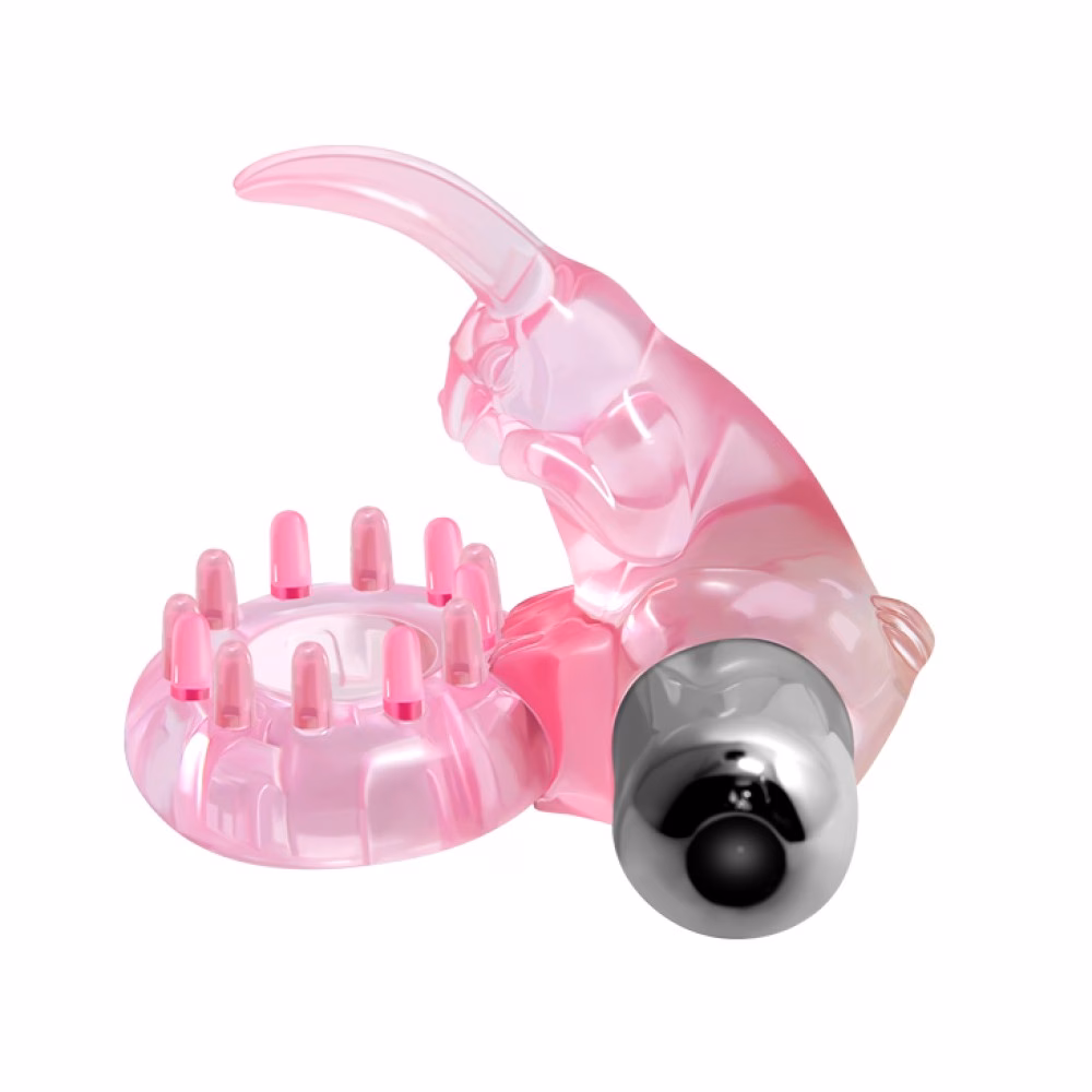 Cock Ring With Bullet Vibrator Pink 1 - 4. kép