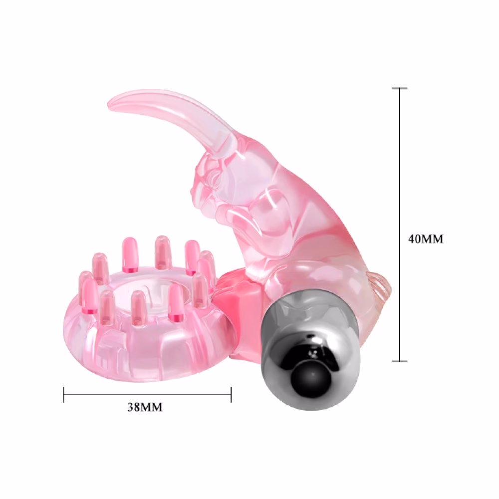 Cock Ring With Bullet Vibrator Pink 1 - 5. kép