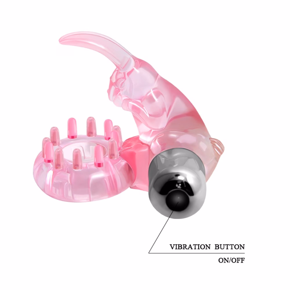 Cock Ring With Bullet Vibrator Pink 1 - 6. kép