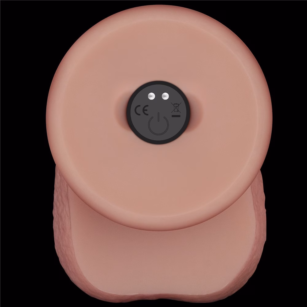 8" Vibrating Sliding Skin Pro II Silicone Dong - Image 15
