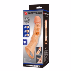 Pretty Love Extension Penis Sleeve 11" Flesh