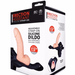 AROUND 7.5" SILICONE HOLLOW STRAP ON WITH PU HARNESS