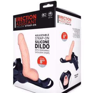 AROUND 8" SILICONE HOLLOW STRAP ON WITH PU HARNESS