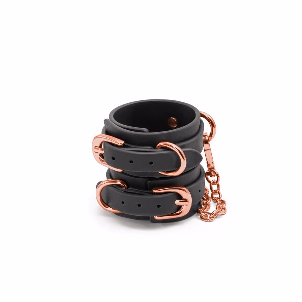 Bondage Couture - Wrist Cuffs - Black - Image 2