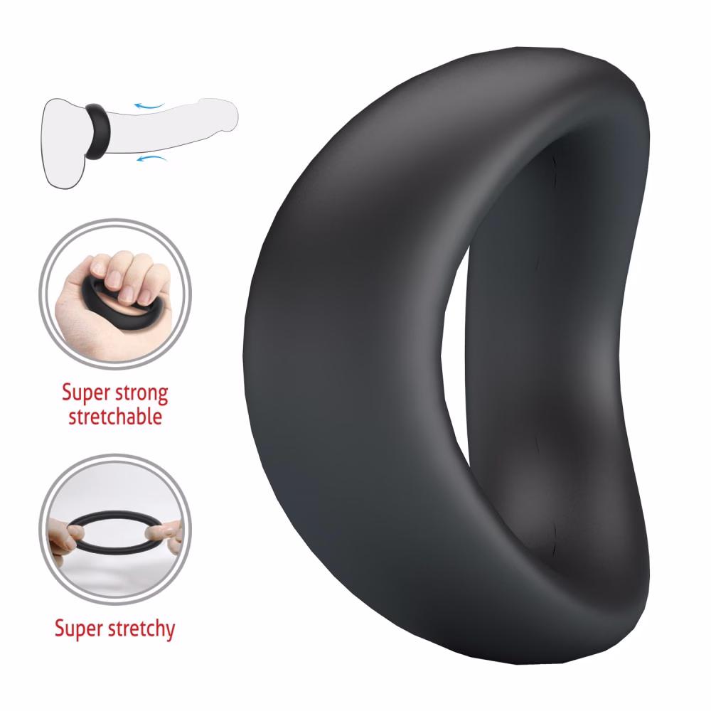Crazy Bull Valen Silicone Cock Ring - 2. kép