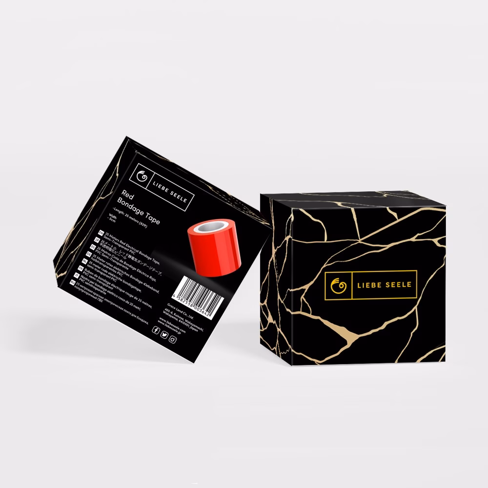 25m Long Bondage Tape Red - Image 2