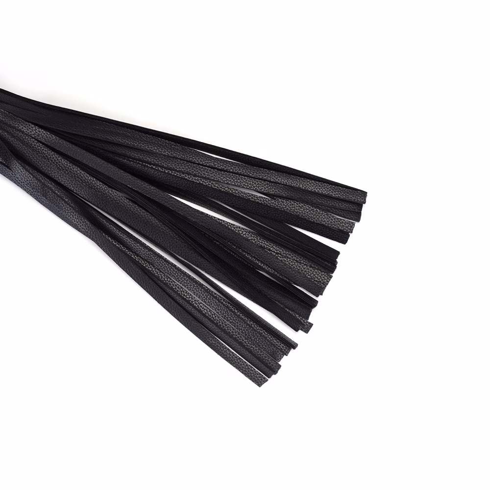 Victorian Garden: Lace and Vegan Leather Flogger Whip - Image 3