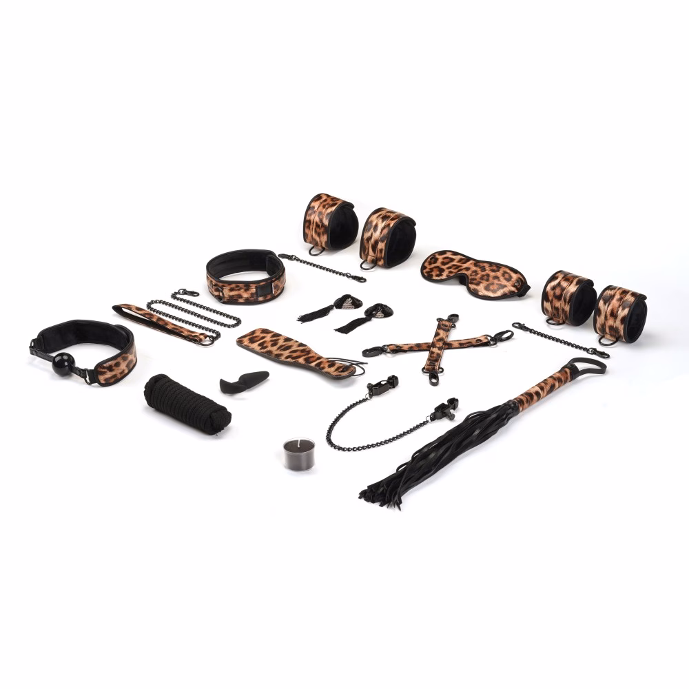 Vivid Hyō: Leopard Print Soft Bondage Kit (13 pieces) - Image 7