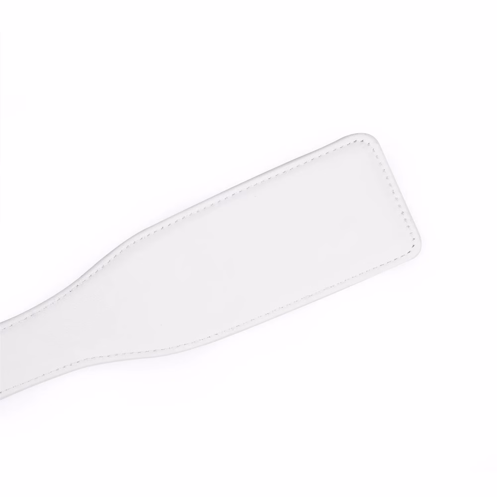 White & Pink Leather Paddle - Image 3