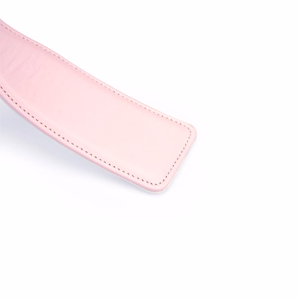 White & Pink Leather Paddle - Image 4