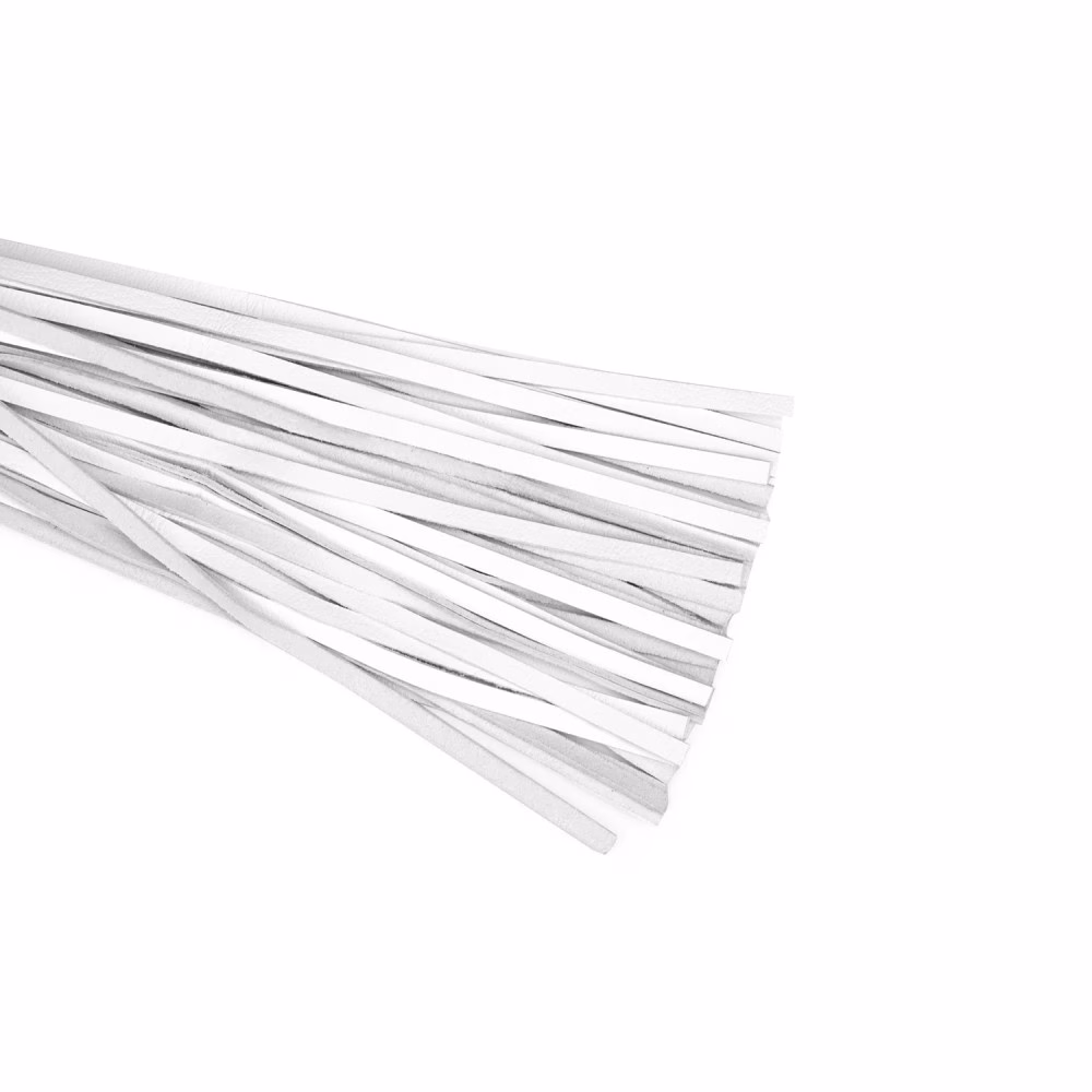 White & Pink Leather Flogger - Image 2